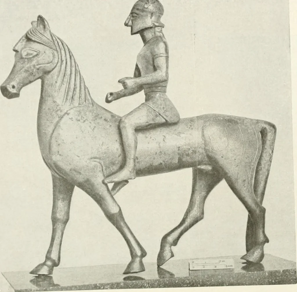 An illustration from Antike Bronzestatuetten, 1921, leaf 155