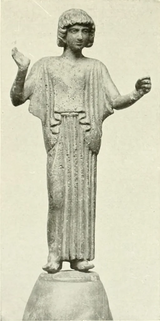 An illustration from Antike Bronzestatuetten, 1921, leaf 156