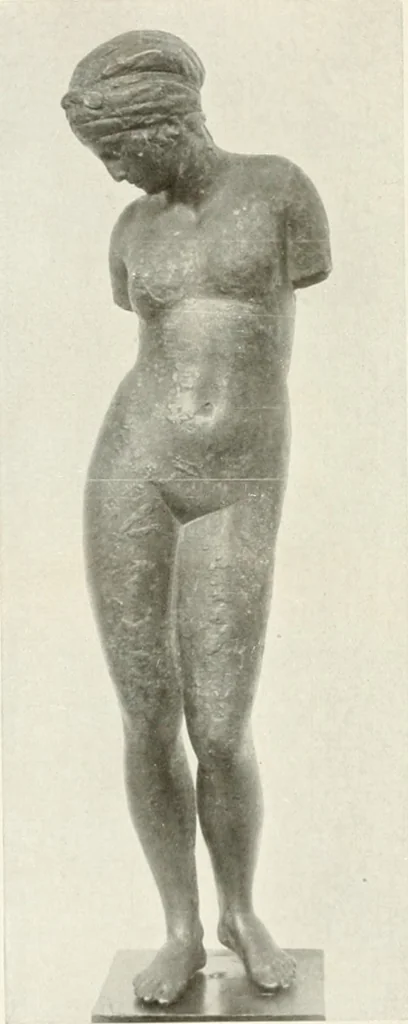 An illustration from Antike Bronzestatuetten, 1921, leaf 159