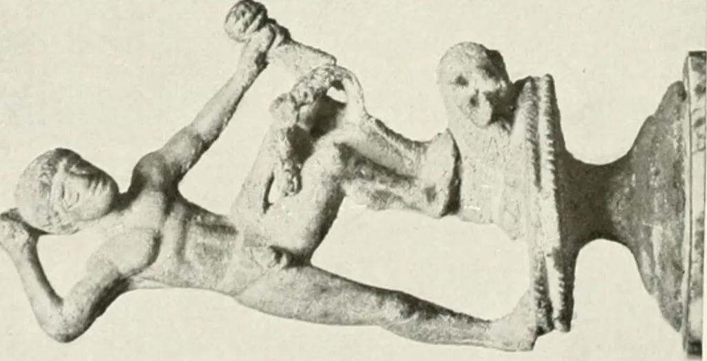 An illustration from Antike Bronzestatuetten, 1921, leaf 165