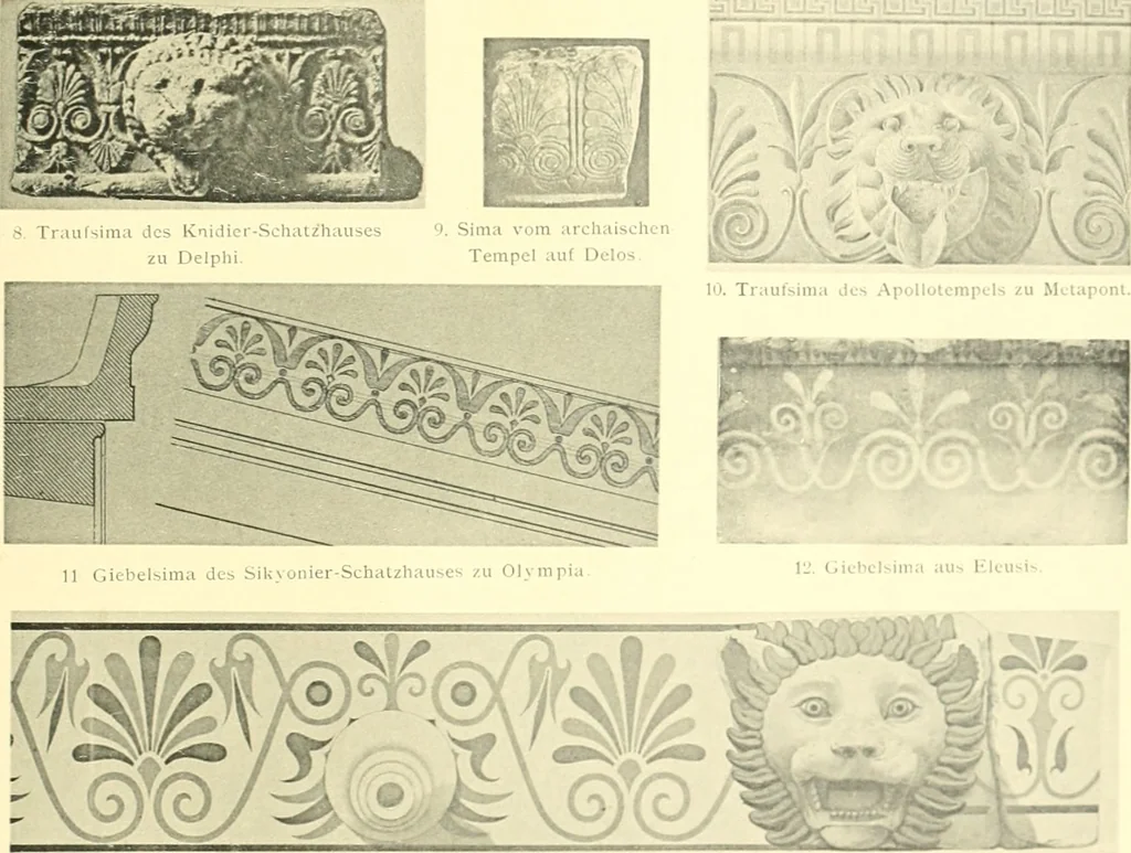 An illustration from Antikes Traufleisten-Ornament, 1909, leaf 138