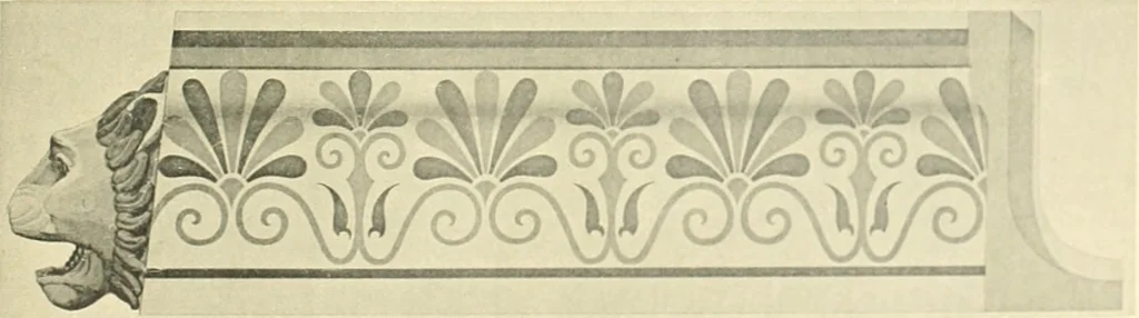 An illustration from Antikes Traufleisten-Ornament, 1909, leaf 138