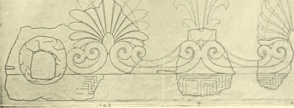 An illustration from Antikes Traufleisten-Ornament, 1909, leaf 140