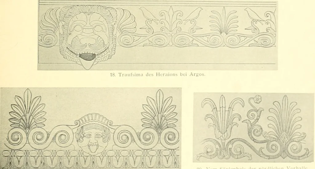 An illustration from Antikes Traufleisten-Ornament, 1909, leaf 140