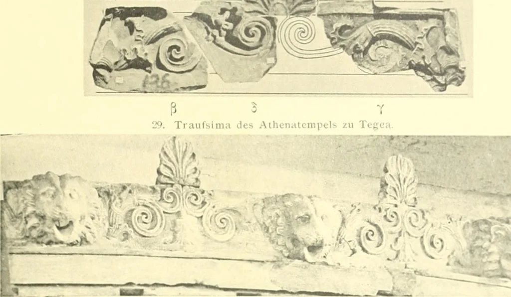 An illustration from Antikes Traufleisten-Ornament, 1909, leaf 144