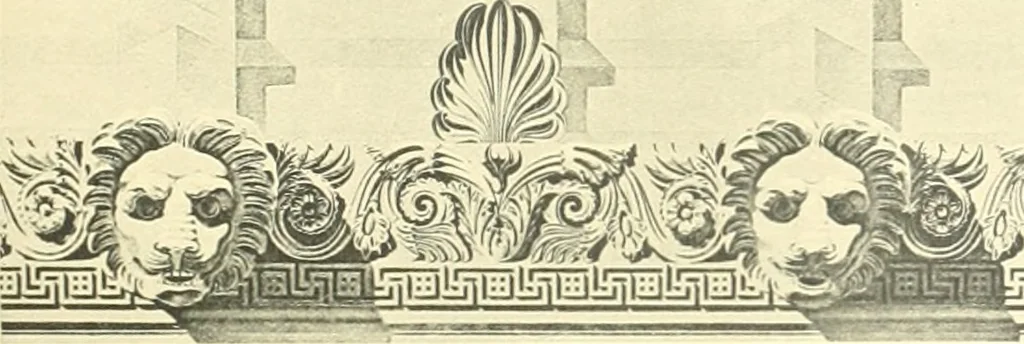 An illustration from Antikes Traufleisten-Ornament, 1909, leaf 144