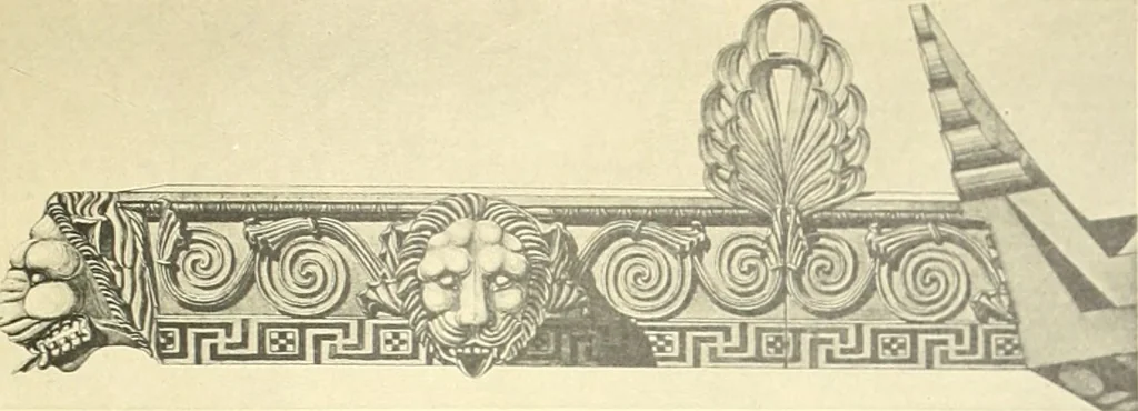 An illustration from Antikes Traufleisten-Ornament, 1909, leaf 146