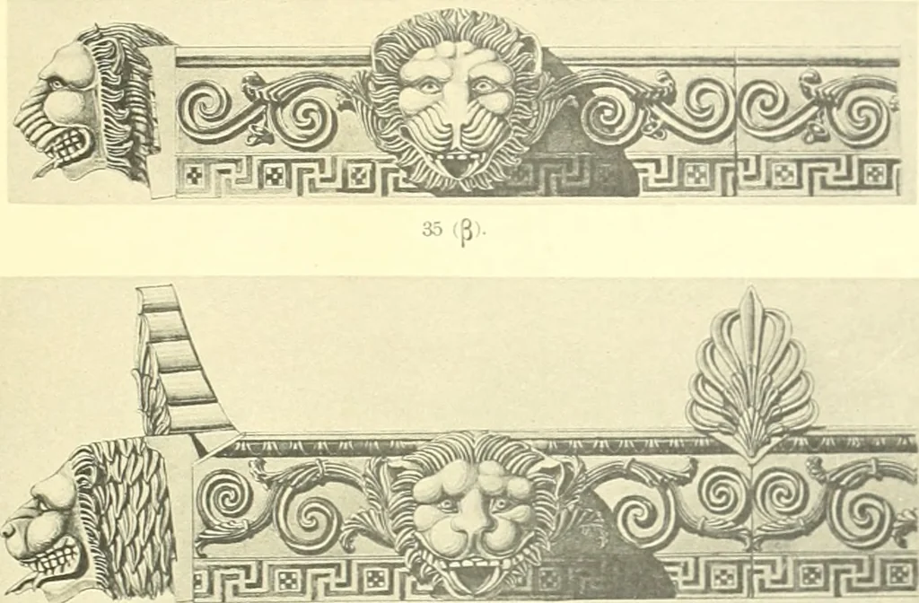 An illustration from Antikes Traufleisten-Ornament, 1909, leaf 146