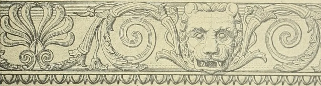 An illustration from Antikes Traufleisten-Ornament, 1909, leaf 150