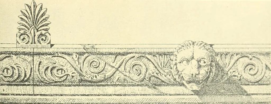 An illustration from Antikes Traufleisten-Ornament, 1909, leaf 150