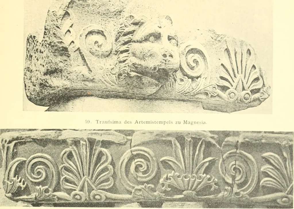 An illustration from Antikes Traufleisten-Ornament, 1909, leaf 154