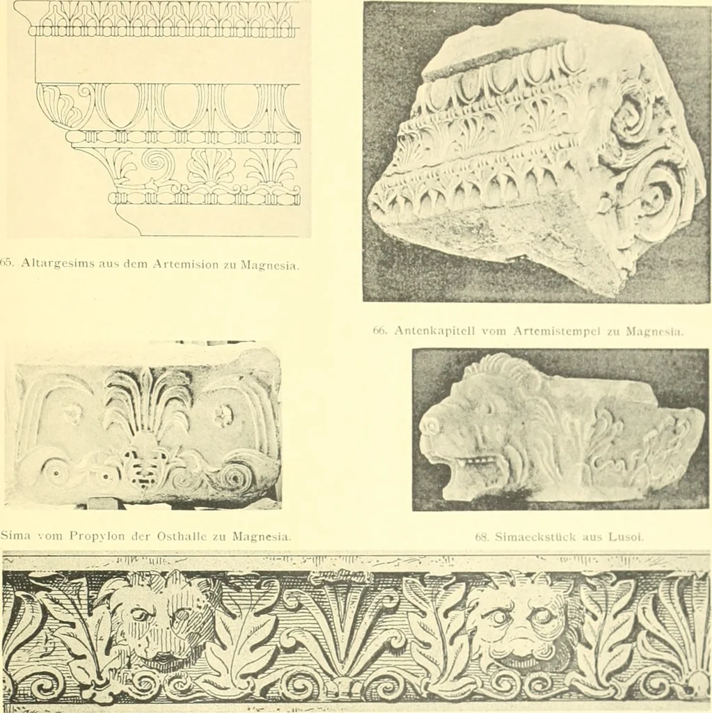 An illustration from Antikes Traufleisten-Ornament, 1909, leaf 156