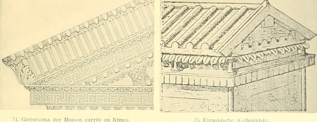 An illustration from Antikes Traufleisten-Ornament, 1909, leaf 158