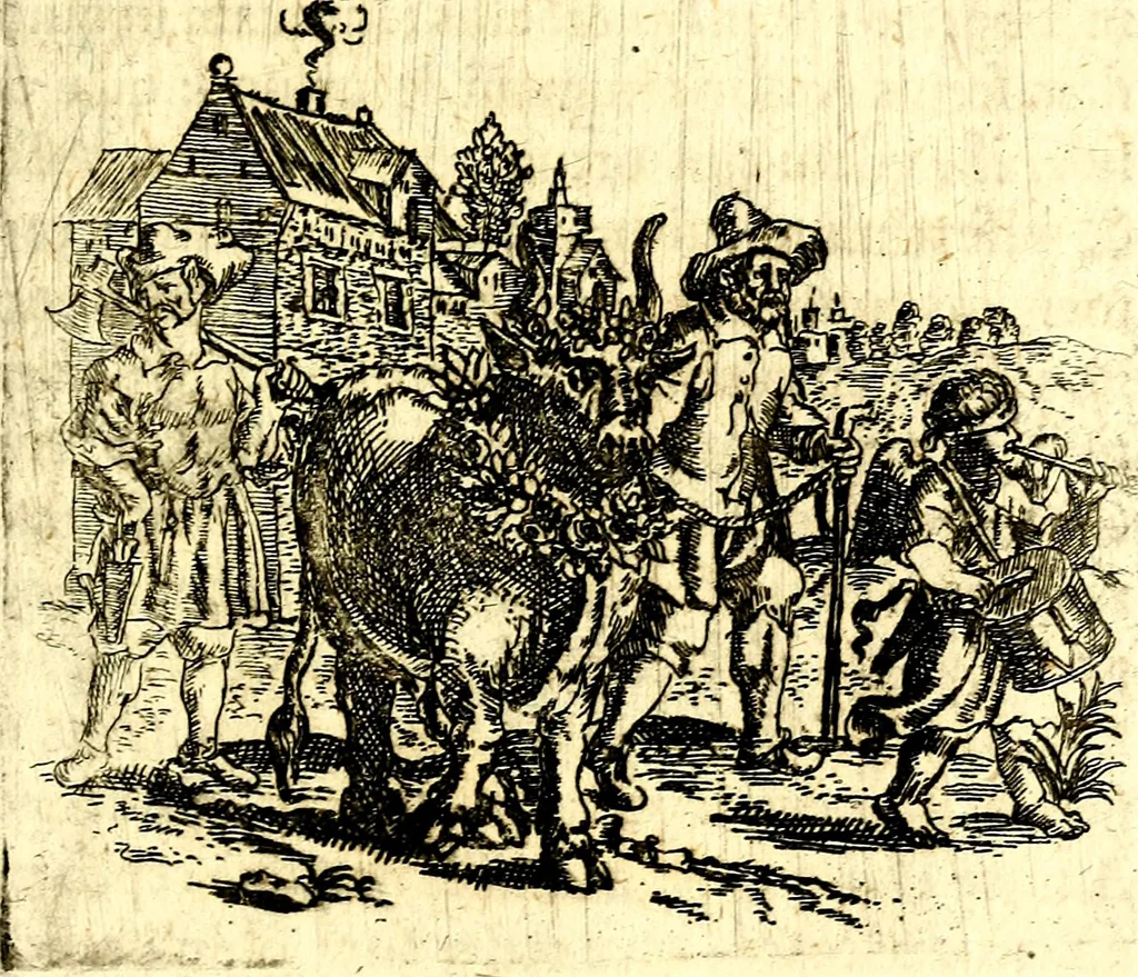 An illustration from Antipathia Amoris Divini et Humani duobus Libris comprehensa, per themata et sententias, insuper et Figuras aeneas, adjectis versibus Gallicis et Hispanicis, illustrata, antehac Antuerpiae Typis data, 1694, leaf 108