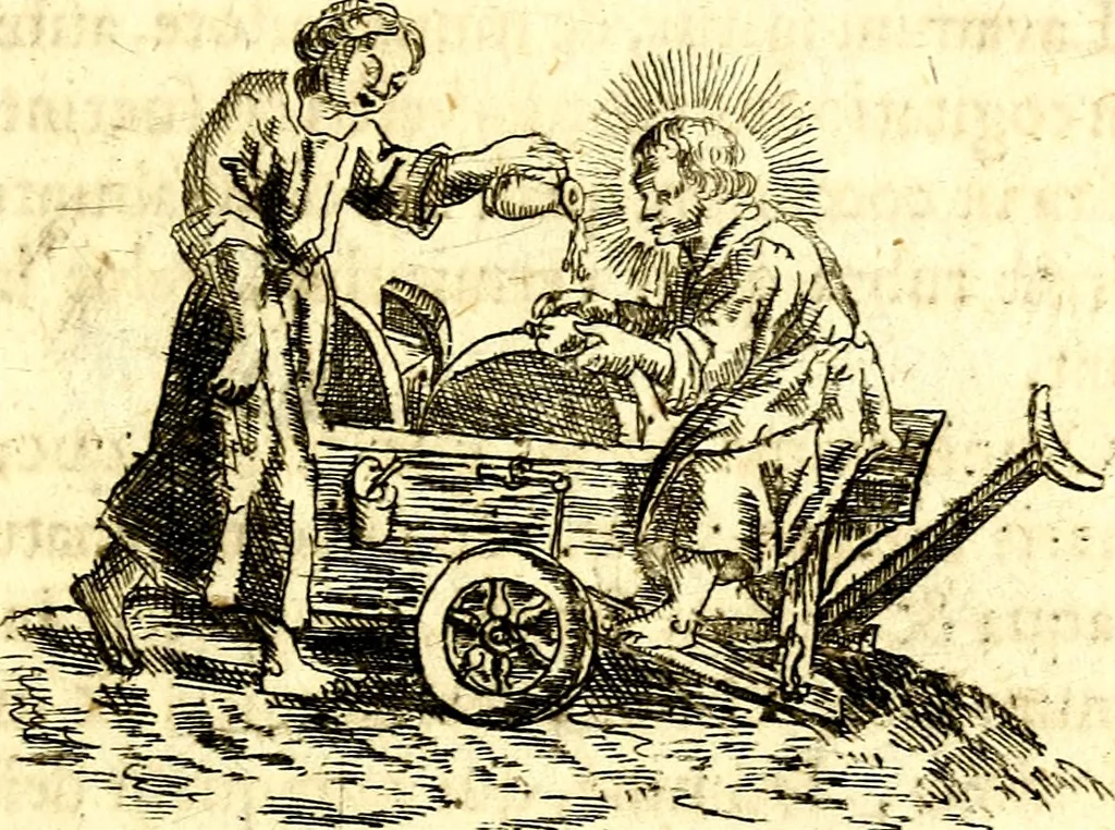 An illustration from Antipathia Amoris Divini et Humani duobus Libris comprehensa, per themata et sententias, insuper et Figuras aeneas, adjectis versibus Gallicis et Hispanicis, illustrata, antehac Antuerpiae Typis data, 1694, leaf 142