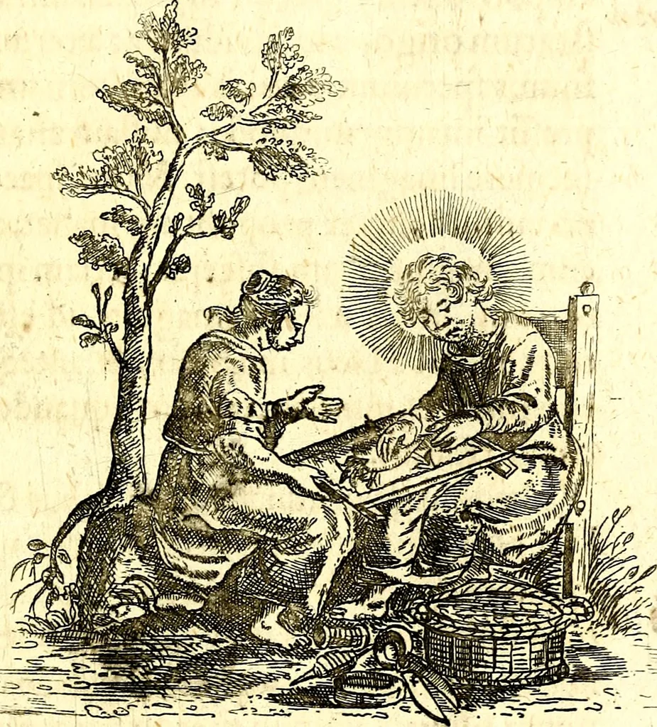 An illustration from Antipathia Amoris Divini et Humani duobus Libris comprehensa, per themata et sententias, insuper et Figuras aeneas, adjectis versibus Gallicis et Hispanicis, illustrata, antehac Antuerpiae Typis data, 1694, leaf 146
