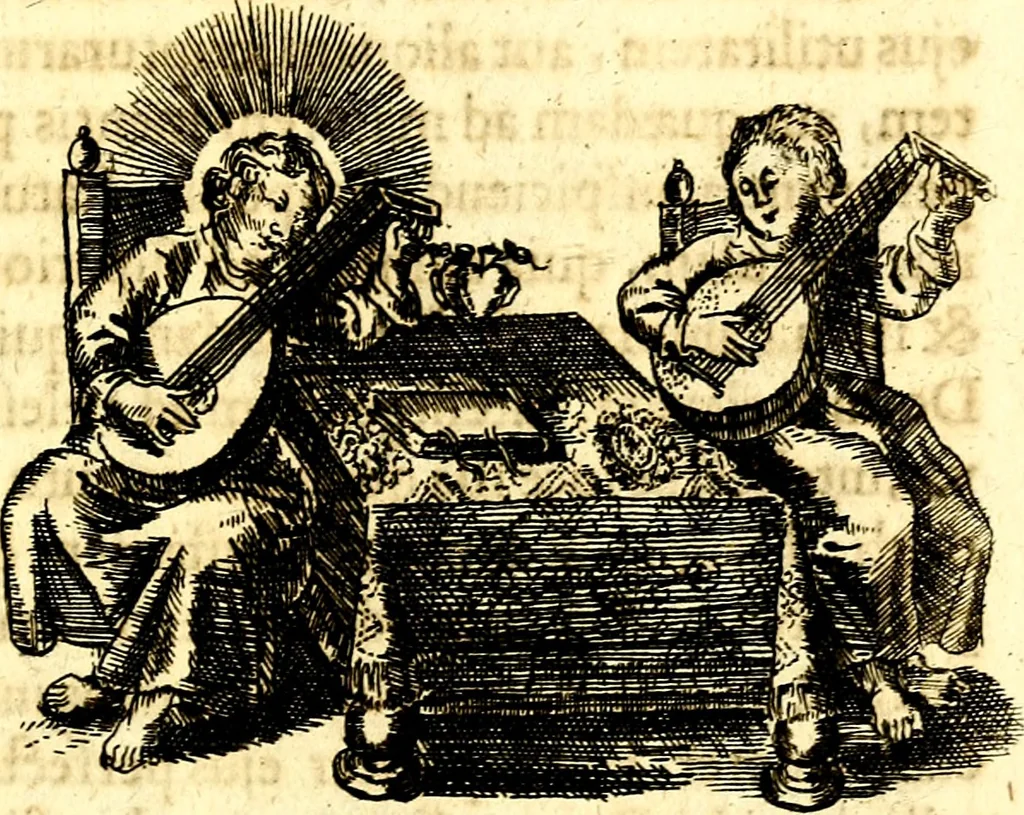 An illustration from Antipathia Amoris Divini et Humani duobus Libris comprehensa, per themata et sententias, insuper et Figuras aeneas, adjectis versibus Gallicis et Hispanicis, illustrata, antehac Antuerpiae Typis data, 1694, leaf 178