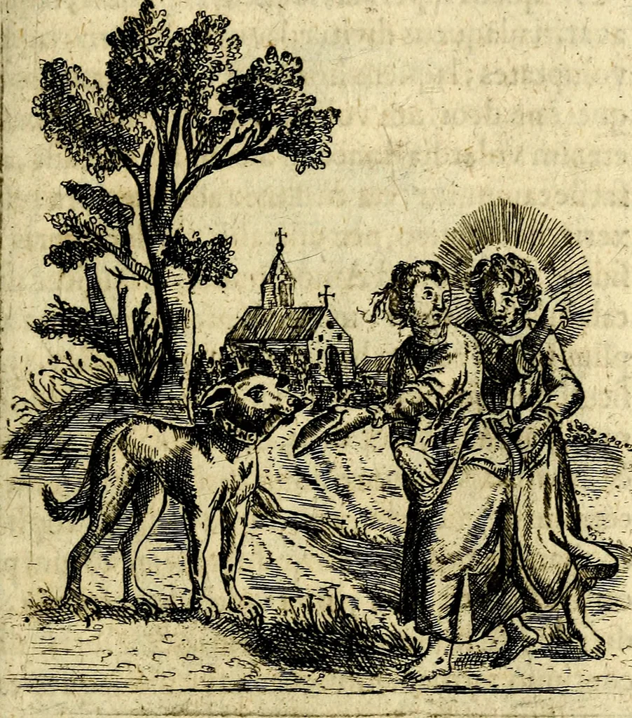 An illustration from Antipathia Amoris Divini et Humani duobus Libris comprehensa, per themata et sententias, insuper et Figuras aeneas, adjectis versibus Gallicis et Hispanicis, illustrata, antehac Antuerpiae Typis data, 1694, leaf 58