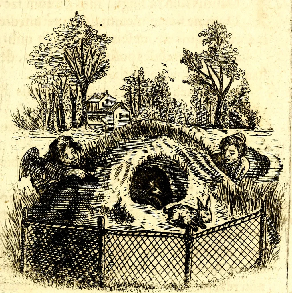 An illustration from Antipathia Amoris Divini et Humani duobus Libris comprehensa, per themata et sententias, insuper et Figuras aeneas, adjectis versibus Gallicis et Hispanicis, illustrata, antehac Antuerpiae Typis data, 1694, leaf 64