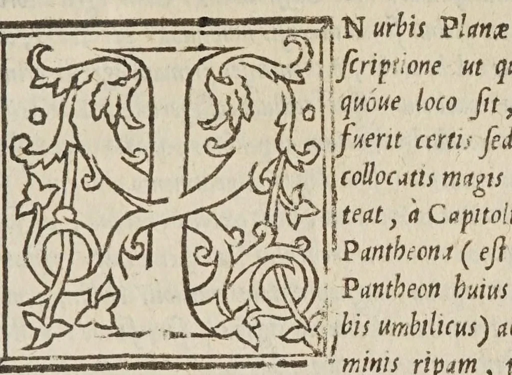 An illustration from Antiquae Romae topographia : libri septem, 1534, leaf 285