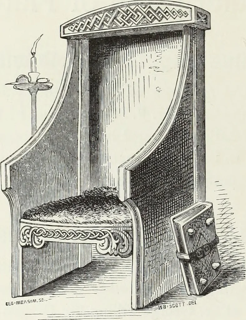 An illustration from Antiquarian gleanings in the north of England : being examples of antique furniture, plate, church decorations, objects of historical interest, etc., 1850, leaf 11