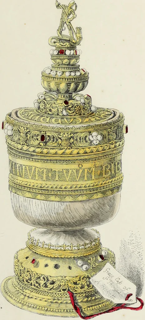 An illustration from Antiquarian gleanings in the north of England : being examples of antique furniture, plate, church decorations, objects of historical interest, etc., 1850, leaf 26