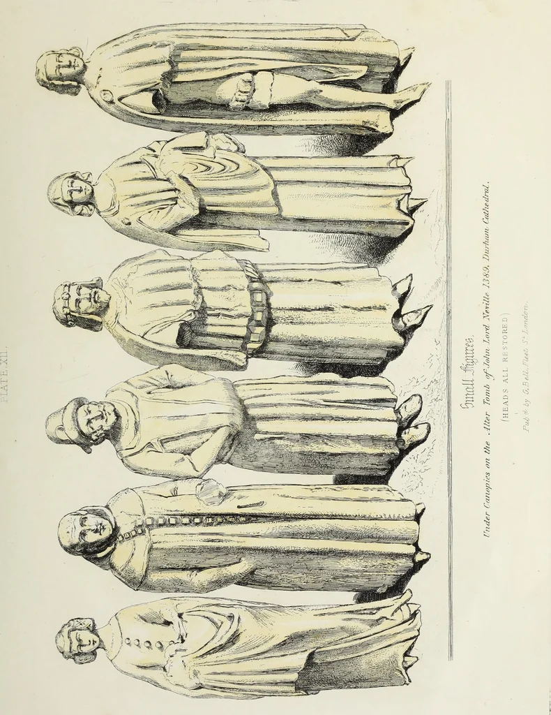 An illustration from Antiquarian gleanings in the north of England : being examples of antique furniture, plate, church decorations, objects of historical interest, etc., 1850, leaf 46