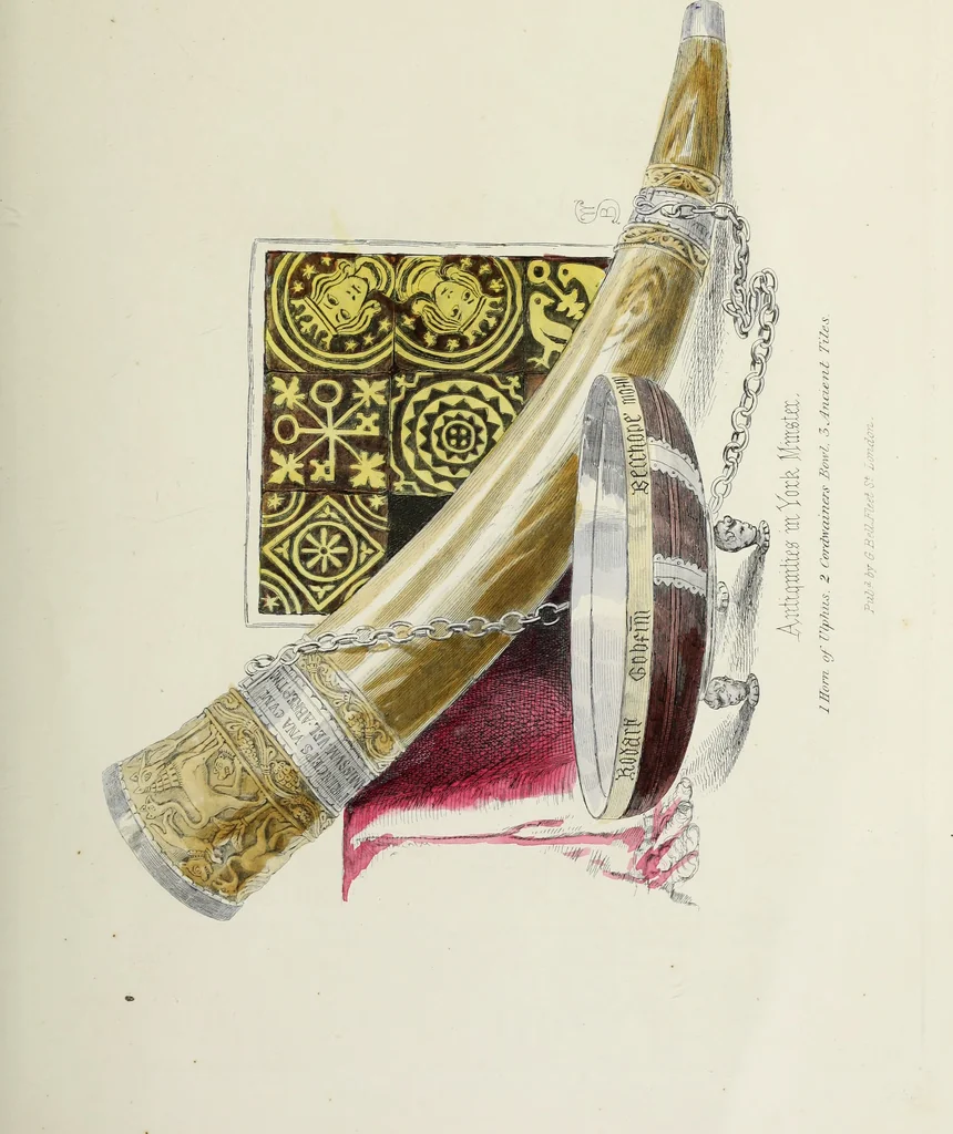 An illustration from Antiquarian gleanings in the north of England : being examples of antique furniture, plate, church decorations, objects of historical interest, etc., 1850, leaf 52