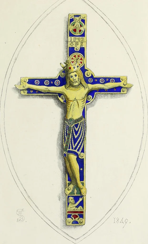 An illustration from Antiquarian gleanings in the north of England : being examples of antique furniture, plate, church decorations, objects of historical interest, etc., 1850, leaf 54