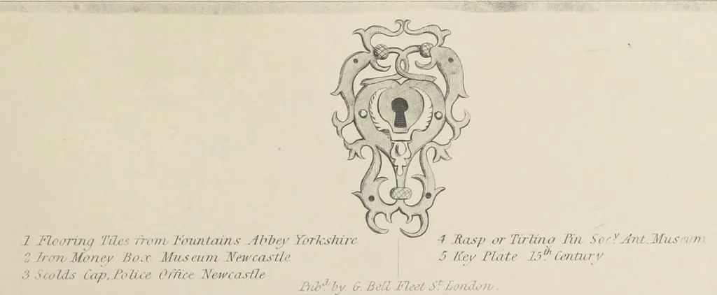 An illustration from Antiquarian gleanings in the north of England : being examples of antique furniture, plate, church decorations, objects of historical interest, etc., 1850, leaf 70