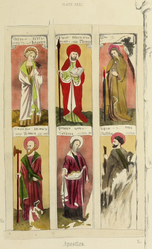An illustration from Antiquarian gleanings in the north of England : being examples of antique furniture, plate, church decorations, objects of historical interest, etc., 1850, leaf 84