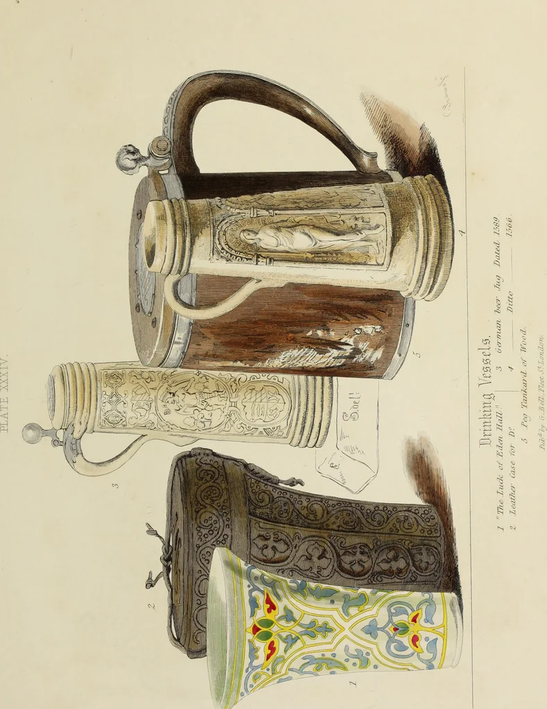An illustration from Antiquarian gleanings in the north of England : being examples of antique furniture, plate, church decorations, objects of historical interest, etc., 1850, leaf 90