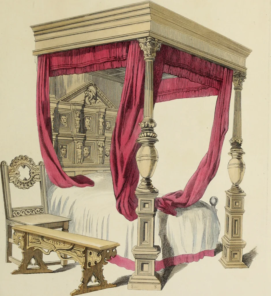 An illustration from Antiquarian gleanings in the north of England : being examples of antique furniture, plate, church decorations, objects of historical interest, etc., 1850, leaf 94