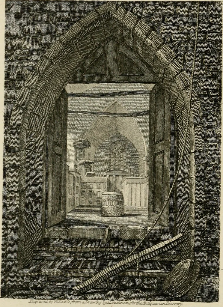 An illustration from The antiquarian itinerary, comprising specimens of architecture, monastic, castellated, and domestic; with other vestiges of antiquity in Great Britain. Accompanied with descriptions, 1815, leaf 109