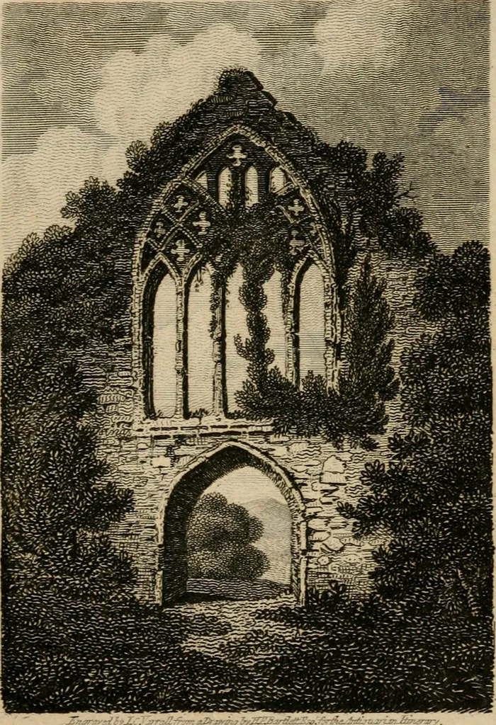 An illustration from The antiquarian itinerary, comprising specimens of architecture, monastic, castellated, and domestic; with other vestiges of antiquity in Great Britain. Accompanied with descriptions, 1815, leaf 137