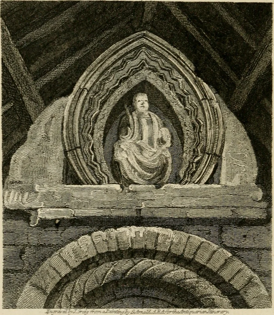 An illustration from The antiquarian itinerary, comprising specimens of architecture, monastic, castellated, and domestic; with other vestiges of antiquity in Great Britain. Accompanied with descriptions, 1815, leaf 197