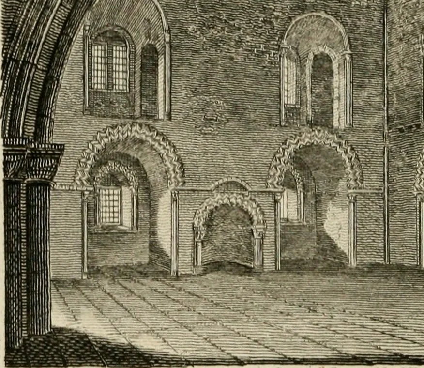 An illustration from The antiquarian itinerary, comprising specimens of architecture, monastic, castellated, and domestic; with other vestiges of antiquity in Great Britain. Accompanied with descriptions, 1815, leaf 25