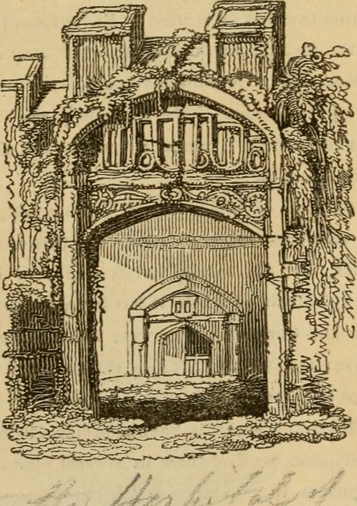 An illustration from The antiquarian itinerary, comprising specimens of architecture, monastic, castellated, and domestic; with other vestiges of antiquity in Great Britain. Accompanied with descriptions, 1815, leaf 59