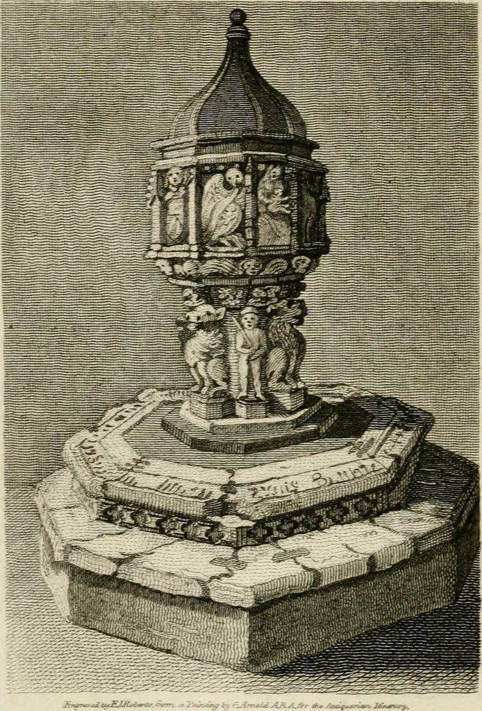 An illustration from The antiquarian itinerary, comprising specimens of architecture, monastic, castellated, and domestic; with other vestiges of antiquity in Great Britain. Accompanied with descriptions, 1815, leaf 103