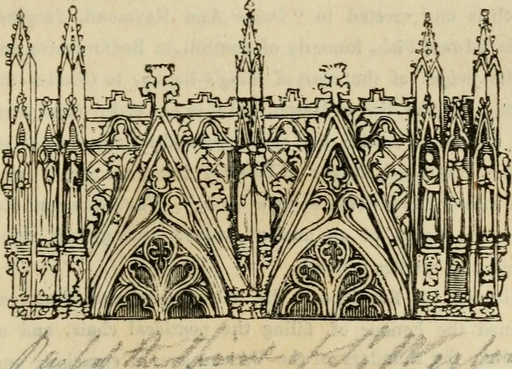 An illustration from The antiquarian itinerary, comprising specimens of architecture, monastic, castellated, and domestic; with other vestiges of antiquity in Great Britain. Accompanied with descriptions, 1815, leaf 116