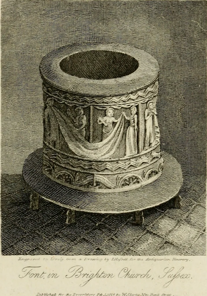 An illustration from The antiquarian itinerary, comprising specimens of architecture, monastic, castellated, and domestic; with other vestiges of antiquity in Great Britain. Accompanied with descriptions, 1815, leaf 43