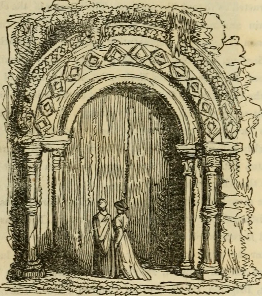 An illustration from The antiquarian itinerary, comprising specimens of architecture, monastic, castellated, and domestic; with other vestiges of antiquity in Great Britain. Accompanied with descriptions, 1815, leaf 45