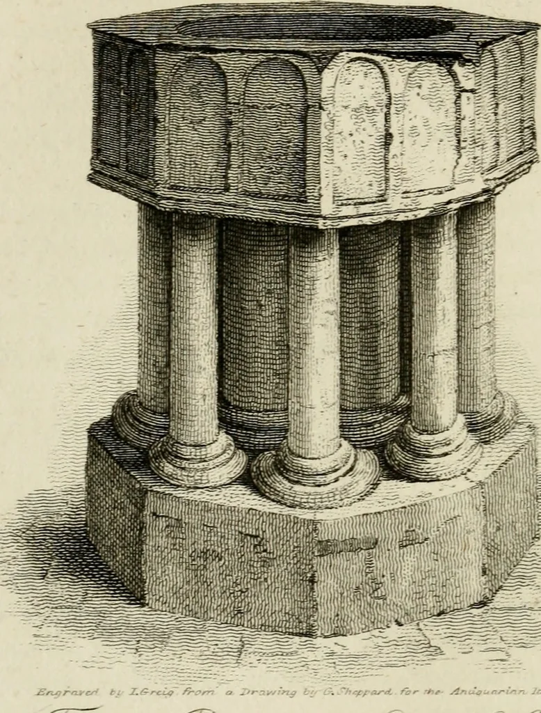 An illustration from The antiquarian itinerary, comprising specimens of architecture, monastic, castellated, and domestic; with other vestiges of antiquity in Great Britain. Accompanied with descriptions, 1815, leaf 99