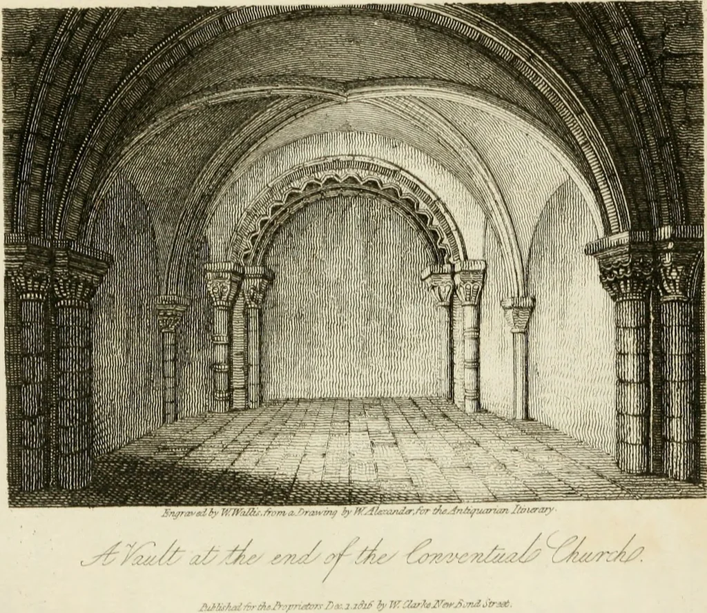 An illustration from The antiquarian itinerary, comprising specimens of architecture, monastic, castellated, and domestic; with other vestiges of antiquity in Great Britain. Accompanied with descriptions, 1815, leaf 21