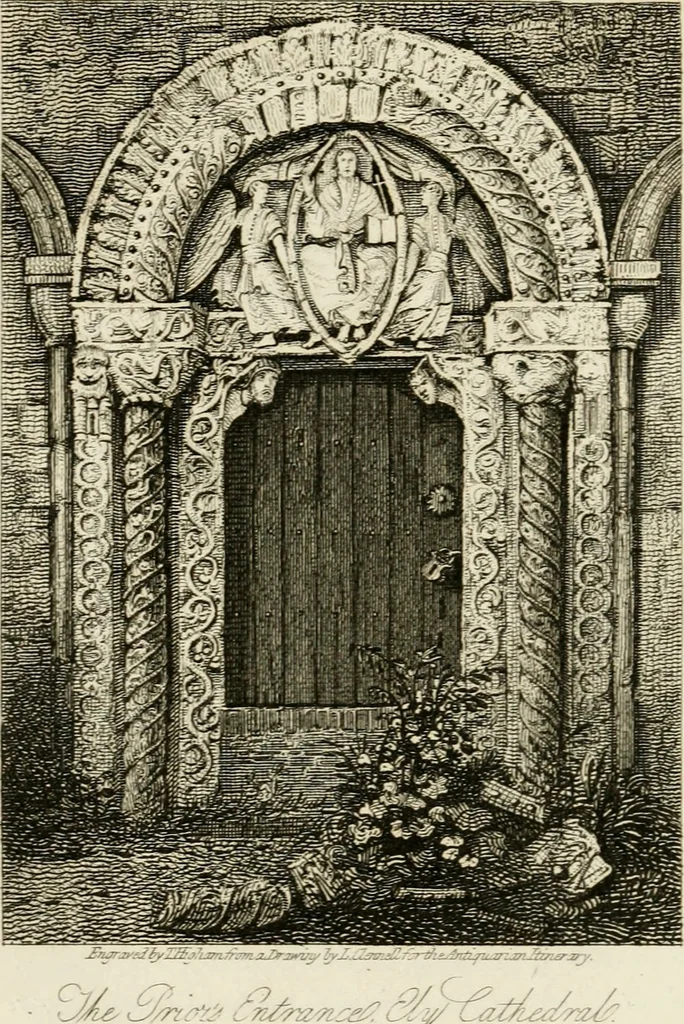 An illustration from The antiquarian itinerary, comprising specimens of architecture, monastic, castellated, and domestic; with other vestiges of antiquity in Great Britain. Accompanied with descriptions, 1815, leaf 29