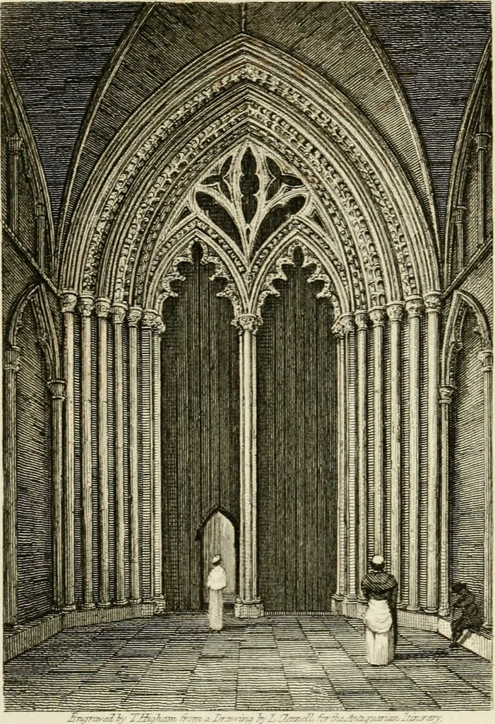An illustration from The antiquarian itinerary, comprising specimens of architecture, monastic, castellated, and domestic; with other vestiges of antiquity in Great Britain. Accompanied with descriptions, 1815, leaf 63