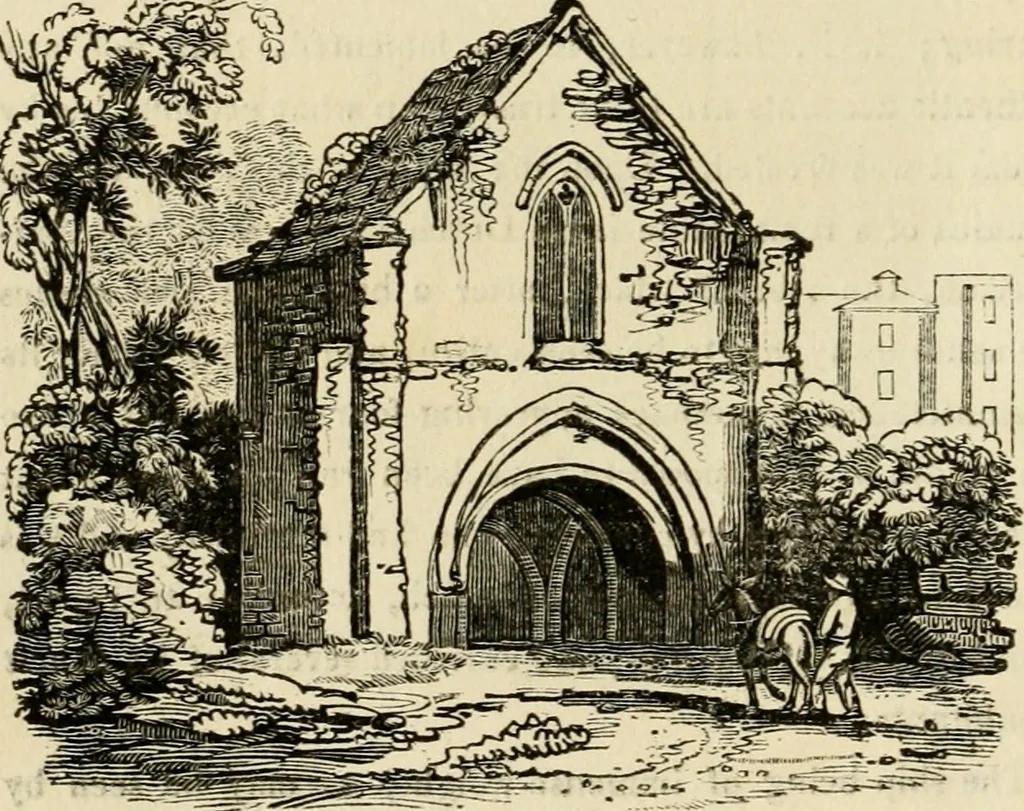 An illustration from The antiquarian itinerary, comprising specimens of architecture, monastic, castellated, and domestic; with other vestiges of antiquity in Great Britain. Accompanied with descriptions, 1815, leaf 67