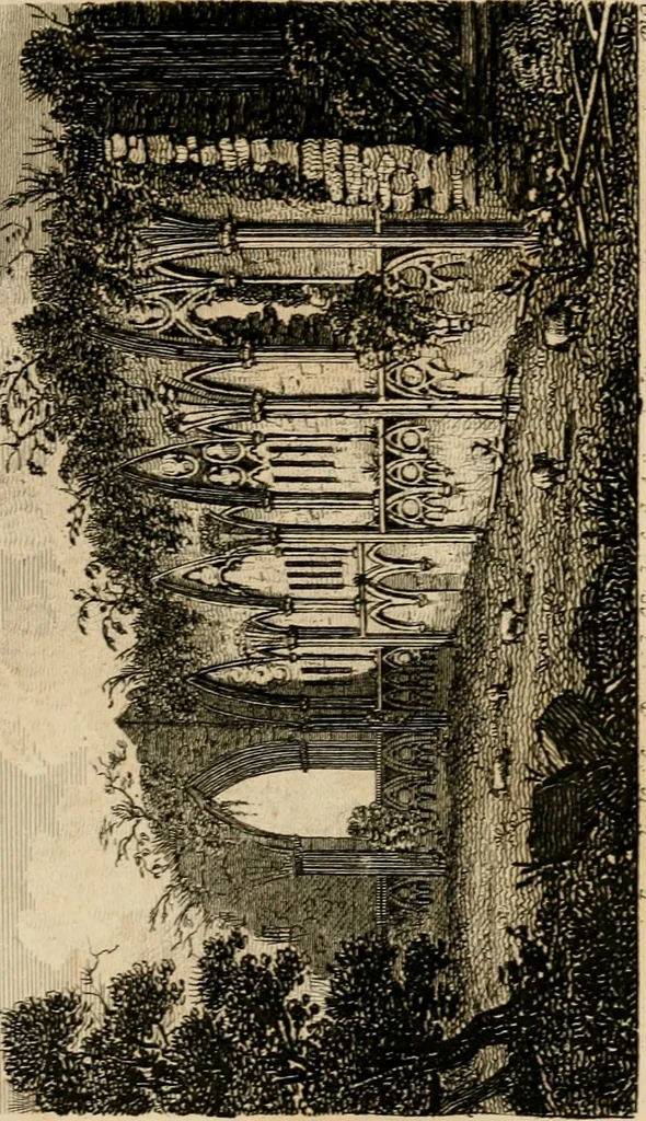 An illustration from The antiquarian itinerary, comprising specimens of architecture, monastic, castellated, and domestic; with other vestiges of antiquity in Great Britain. Accompanied with descriptions, 1815, leaf 43