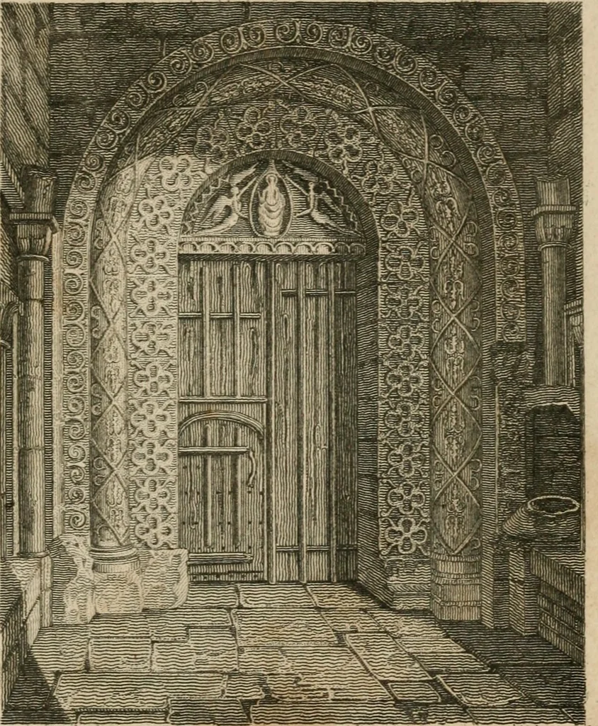 An illustration from The antiquarian itinerary, comprising specimens of architecture, monastic, castellated, and domestic; with other vestiges of antiquity in Great Britain. Accompanied with descriptions, 1815, leaf 56