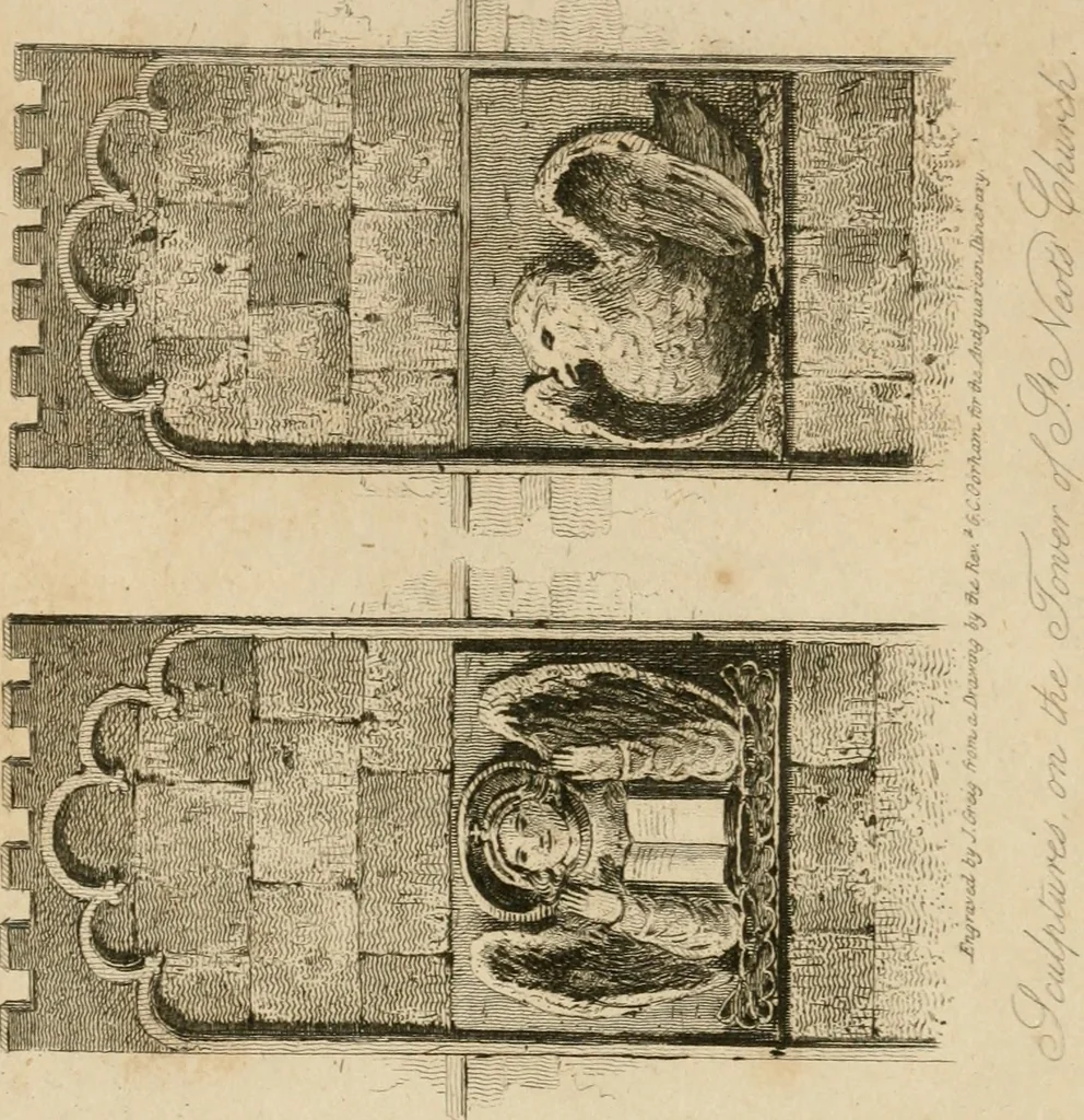 An illustration from The antiquarian itinerary, comprising specimens of architecture, monastic, castellated, and domestic; with other vestiges of antiquity in Great Britain. Accompanied with descriptions, 1815, leaf 75